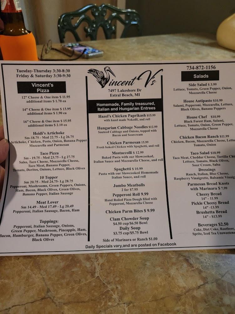 Vincent V's Menu image 4